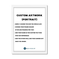 Custom Artwork (Portrait) - Framed