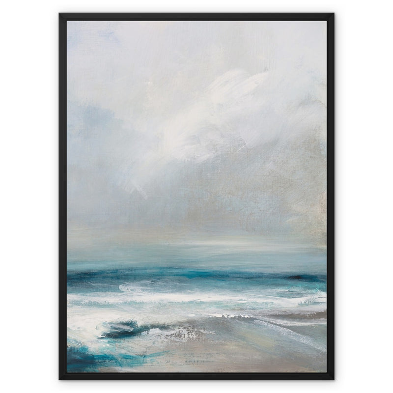 Spectral Light | Coastal Visions Sea Painting Print - Framed Canvas - beach painting