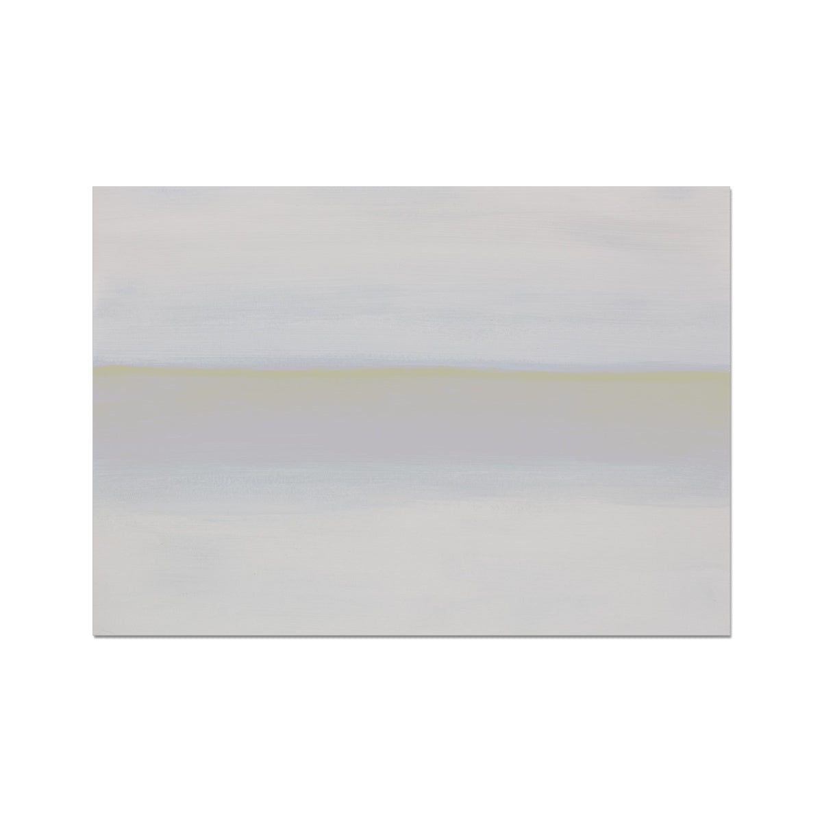 White Sea Painting | Minimal Abstract Coastal Painting Wall Art - Unframed Art Print