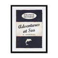 Adventures at Sea - Vintage Book Art - Framed - Beach House Art