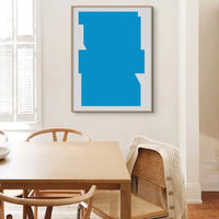 Bauhaus Blue: Bauhaus Art Print - Framed - Beach House Art