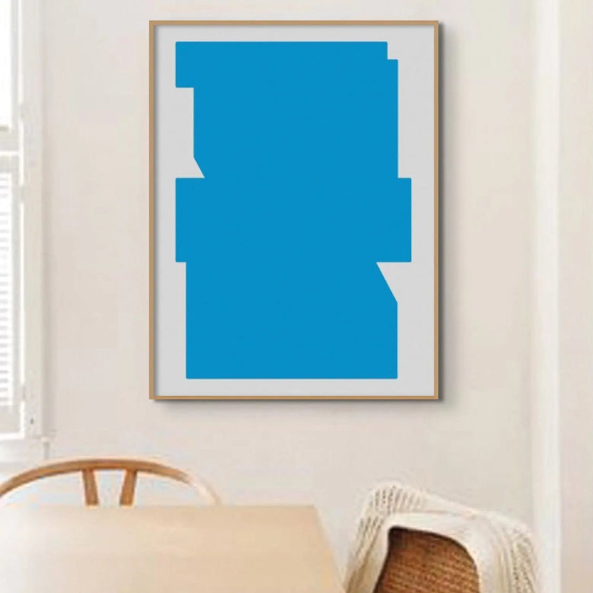 Bauhaus Blue. Bauhaus Art Print - Unframed - Beach House Art