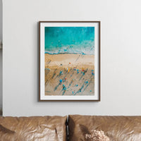 Beach All-sorts (Aerial Beach Photography) - Framed - Beach House Art