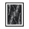 Black Surf (Black & White Photography) - Framed - Beach House Art