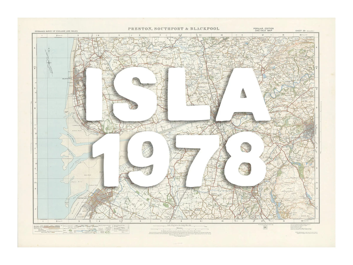 Blackpool Personalised Map Print | Custom Map of Blackpool | White Hand Drawn Font - Unframed Wall Art