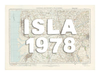 Blackpool Personalised Map Print | Custom Map of Blackpool | White Hand Drawn Font - Unframed Wall Art