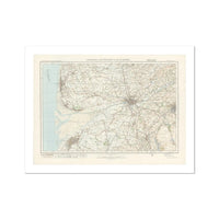 Blackpool Vintage Map Print | Map Print of Blackpool - Unframed Wall Art