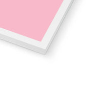 Bonjour Beaches (Pink) Word Art Print - Framed - Beach House Art