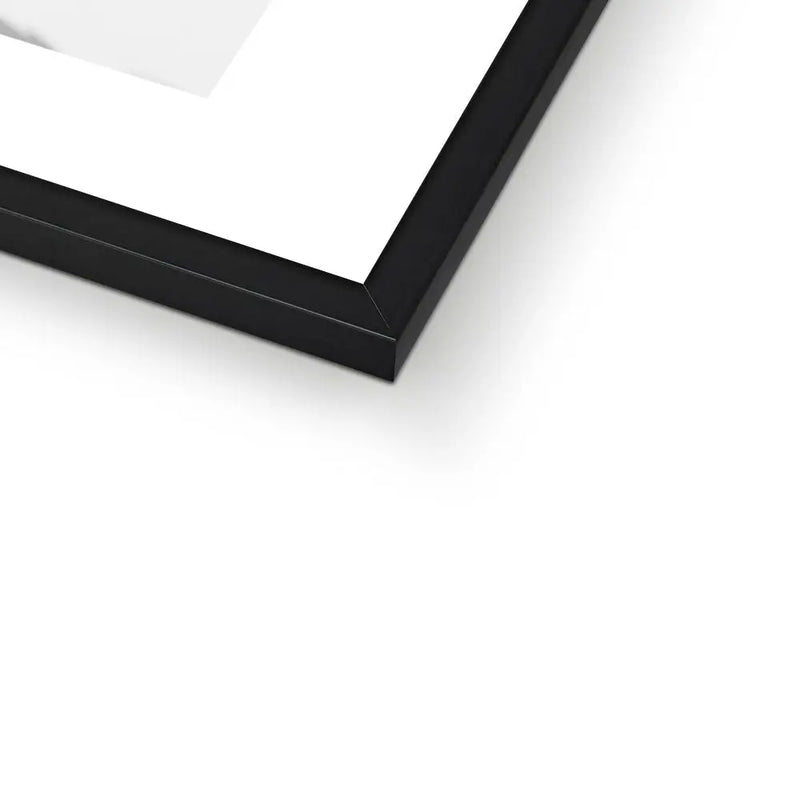 Bow Horizon (Black & White Photography) - Framed - Beach House Art