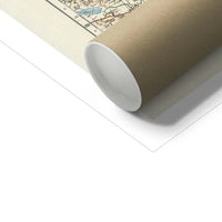 Map print of Bristol & Bath | Personalised Map Print | Map prints in navy font - Unframed wall art