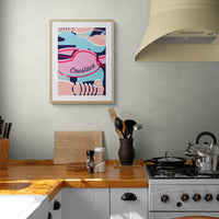 Crustace - Unframed Print Wall Art 18.00 Beach House Art