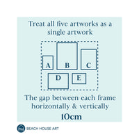Coastal Gallery Wall - Set of Coastal Art Prints