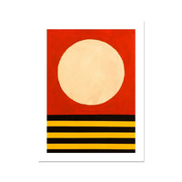 Deco Sunset - Modern Coastal Art - Unframed - Beach House Art