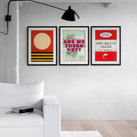 Deco Sunset - Modern Coastal Art - Unframed - Beach House Art