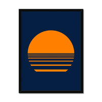 Disco Sunset - Graphic Wall Art - Framed - Beach House Art