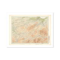 Edinburgh Vintage Map Print | Custom Map Print of Edinburgh - Unframed Wall Art