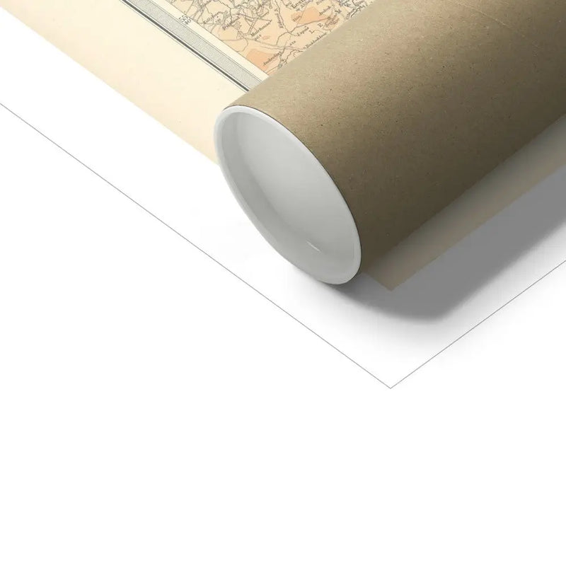 Edinburgh Vintage Map Print | Custom Map Print of Edinburgh - Unframed Wall Art