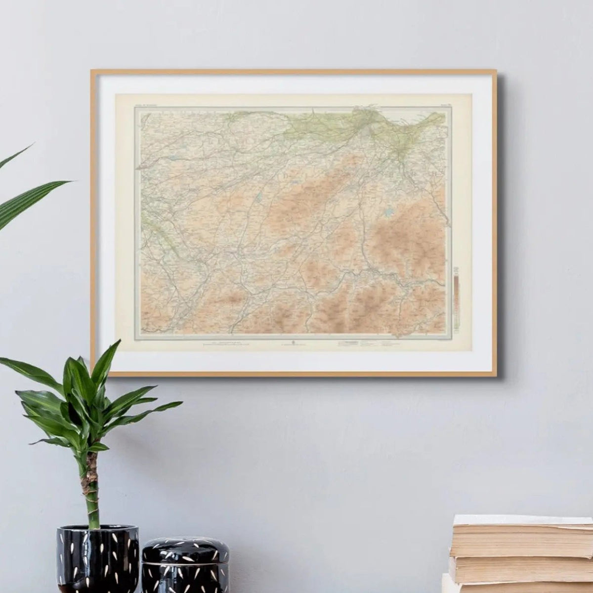 Edinburgh Vintage Map Print | Custom Map Print of Edinburgh - Unframed Wall Art