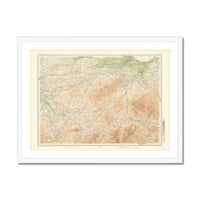 Edinburgh Vintage Map Print | Custom Map Print of Edinburgh - Framed Wall Art