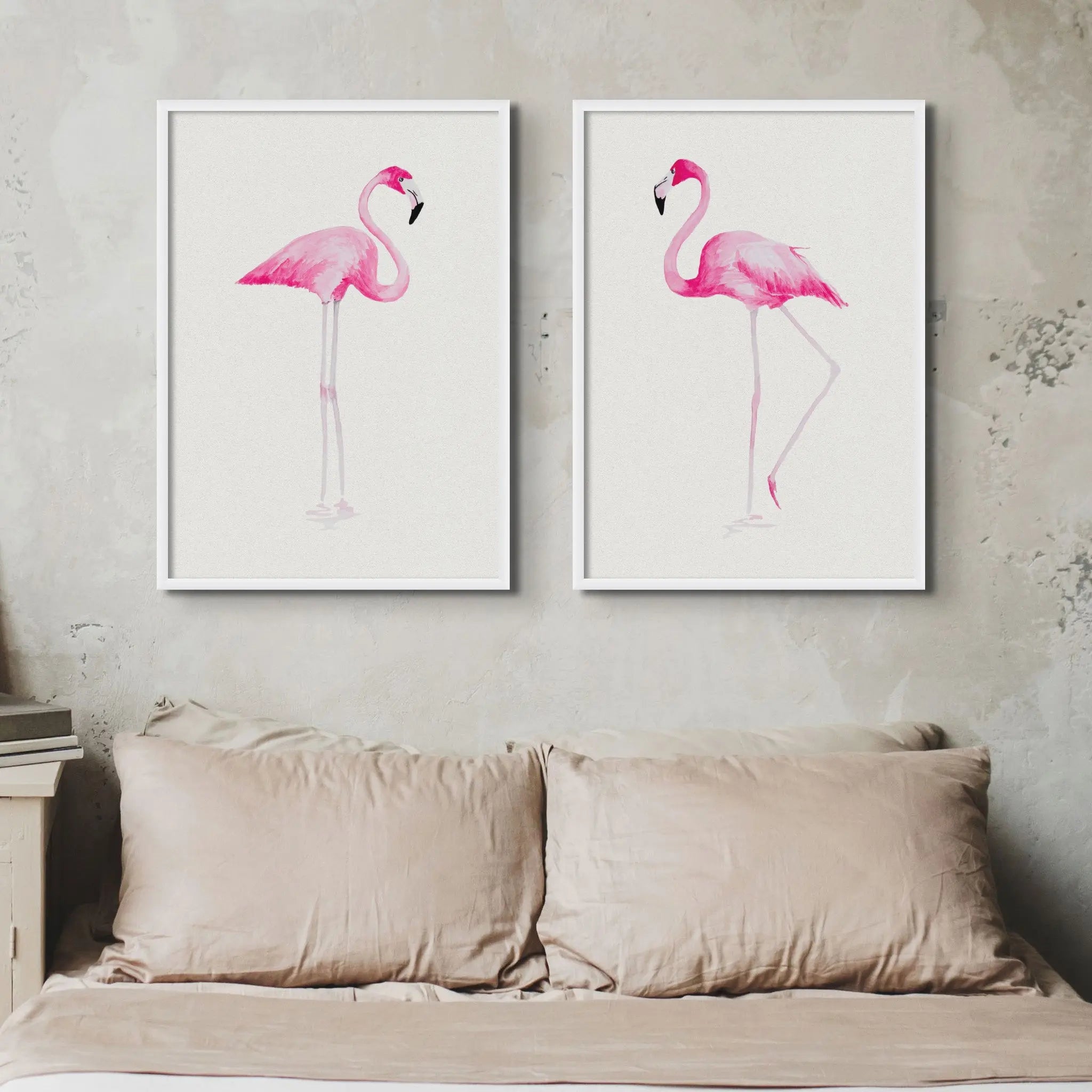 Flamingo Print No 2 Flamingo Wall Art Beach House Art