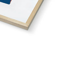 framed print of the vintage book cover art "Get Me to the Beach" in Navy.