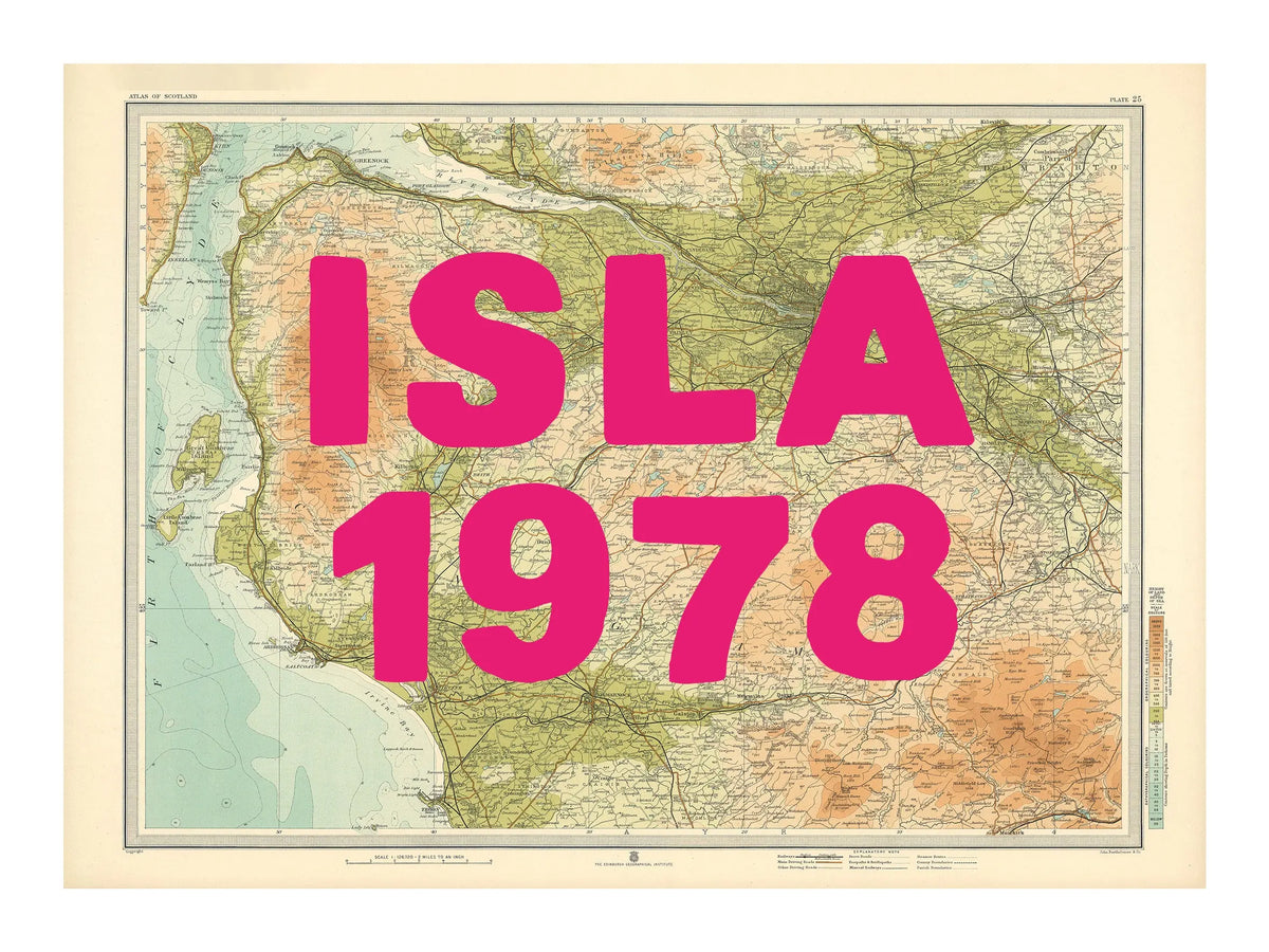Glasgow Personalised Map Print | Custom Map of Glasgow | Pink Hand Drawn Font - Framed Wall Art