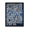 Good Vibrations No 2: Typography Art Print - Framed - Beach House Art