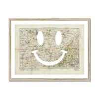 Henley Makes Me Smile (Map of Henley) Vintage Map Art - Framed - Beach House Art