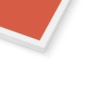 Hola Beaches (Orange Sun) Word Art Print - Framed - Beach House Art