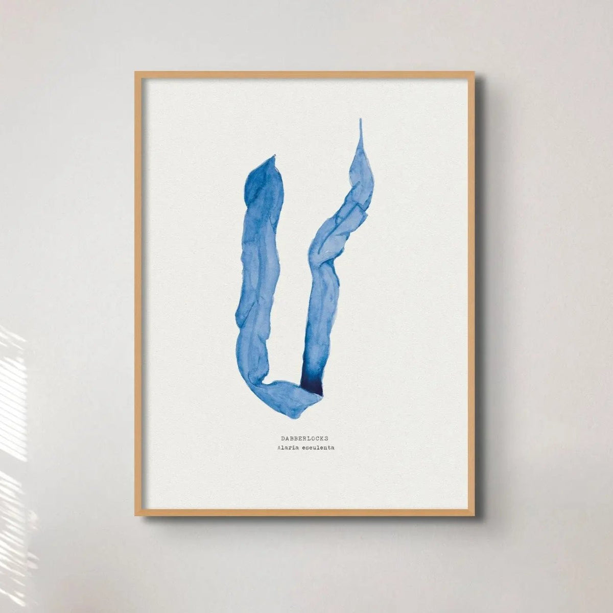 Indigo Seaweed Print Wall Art (Dabberlocks) - Unframed - Beach House Art