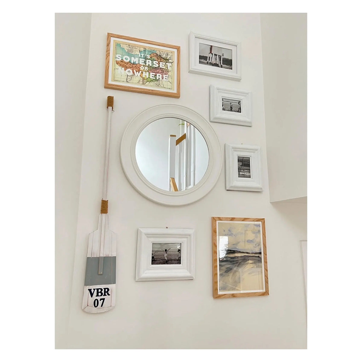 "Somerset or Nowhere" (White Edition) Vintage Map Art, available unframed.