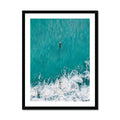 Jade Surfer (Aerial Beach Photography) - Framed - Beach House Art