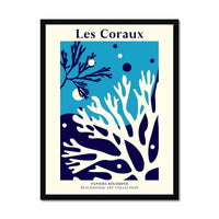 Les Coraux - Graphic Wall Art - Framed - Beach House Art