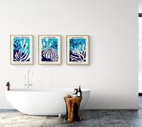 Les Coraux - Graphic Wall Art - Framed - Beach House Art