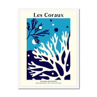 Les Coraux - Graphic Wall Art - Framed - Beach House Art