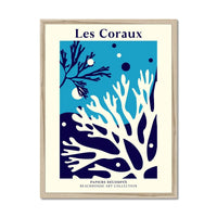 Les Coraux - Graphic Wall Art - Framed - Beach House Art