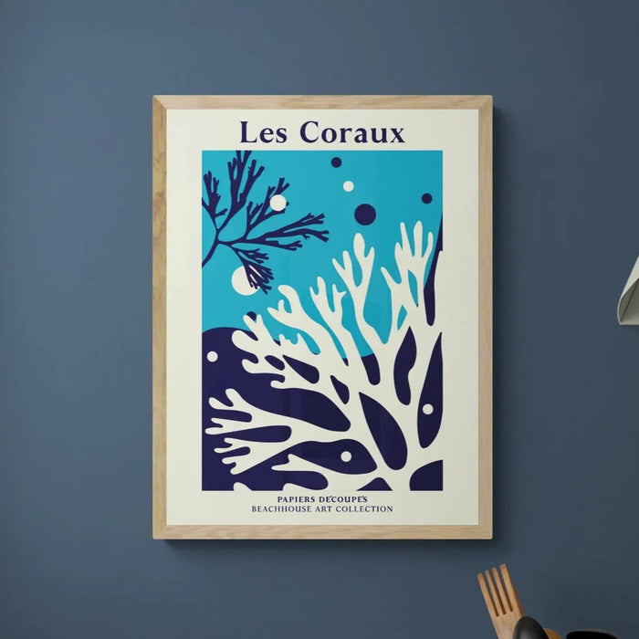 Les Coraux - Graphic Wall Art - Unframed - Beach House Art