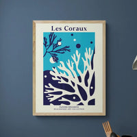 Les Coraux - Graphic Wall Art - Unframed - Beach House Art