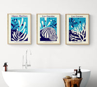 Les Coraux - Graphic Wall Art - Unframed - Beach House Art