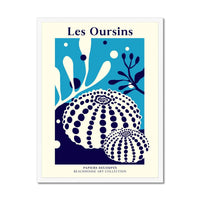 Les Oursins - Graphic Wall Art - Framed - Beach House Art