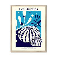 Les Oursins - Graphic Wall Art - Framed - Beach House Art