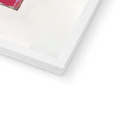 Love and Affection Song Lyric Book Cover Print in Red - Framed Wall Art