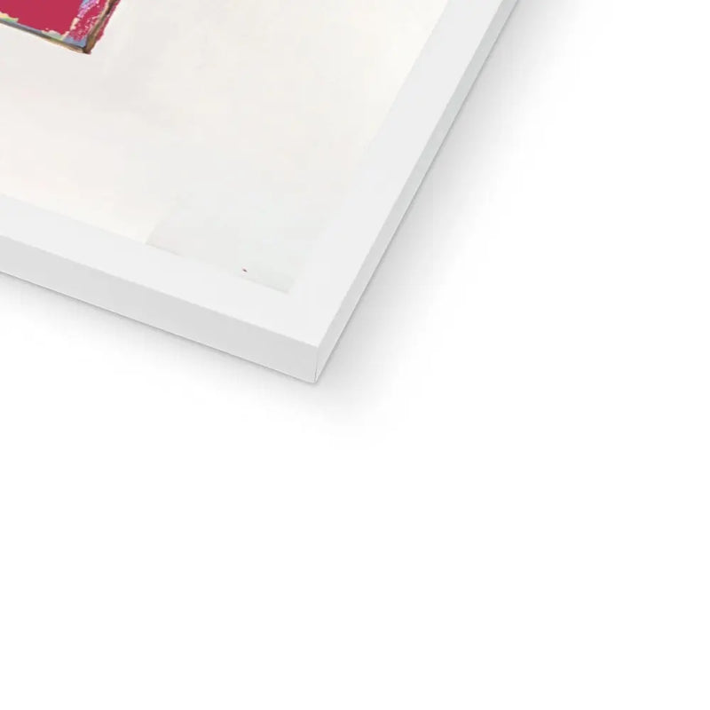 Love and Affection Song Lyric Book Cover Print in Red - Framed Wall Art