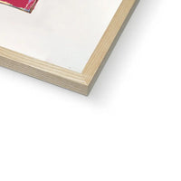 Love and Affection Song Lyric Book Cover Print in Red - Framed Wall Art