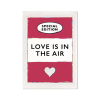 Love is in the Air (Viva Magenta) Sony Lyric Book Cover Print - Unframed Song Lyric Wall Art