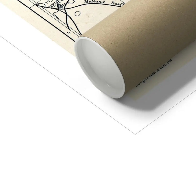 Map print of Cambridge | Vintage Map of Cambridge Print - Unframed Wall Art