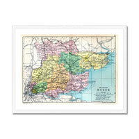 Map Print of Essex | Vintage Map of Essex Print - Framed Wall Art