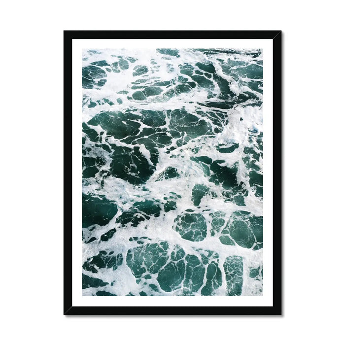 Marble Surf - Framed Print Wall Art 45.00 Beach House Art