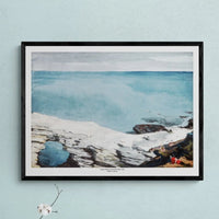 Natural Bridge, Bermuda (High Tide) by Homer - Framed Print Wall Art 45.00 Beach House Art