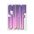Neon Pink Surf: Word Art - Unframed - Beach House Art